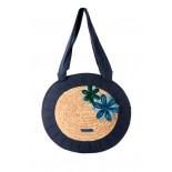 Bolso ovalado azul Nora