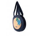 Bolso ovalado azul Nora