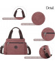 Bolso de Hombro Terracota con Detalles Funcionales y Estilo Chic