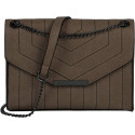 Bolso de Mano con Cadena en Marrón Topo: Accesorio Clásico y Versátil