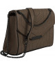 Bolso de Mano con Cadena en Marrón Topo: Accesorio Clásico y Versátil