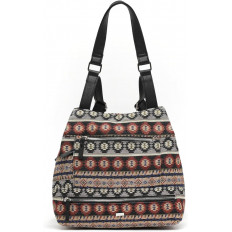 Mochila antirrobo Étnica con Detalles en Cuero - Estilo Auténtico y Contemporáneo