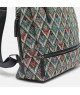 Mochila antirrobo Geométrica con Detalles en Cuero Negro - Modernidad y Función