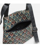 Mochila antirrobo Geométrica con Detalles en Cuero Negro - Modernidad y Función