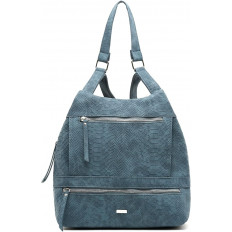 Mochila antirrobo Elegance Azul Serenidad Textura de Escamas