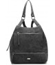 Mochila Urban Chic Negra Texturizada antirrobo