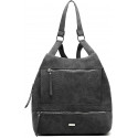 Mochila Urban Chic Negra Texturizada antirrobo