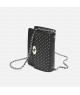Bolso Bandolera Negro con Tachuelas y Cadena Plateada - Elegancia con un Toque Rock