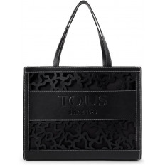 Bolso Tote Negro de TOUS - Elegancia Atemporal con un Toque Moderno