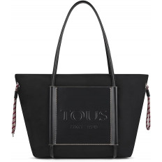 TOUS XL EMPIRE Soft - Elegante Bolso Shopper Negro