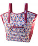 Bolso Tote Estampado Geométrico con Detalles en Vinilo