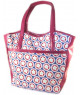 Bolso Tote Estampado Geométrico con Detalles en Vinilo