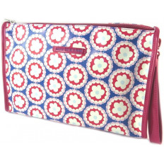Bolso Tote Estampado Geométrico con Detalles en Vinilo