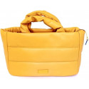 Bolso Shopper Mostaza Acolchado con Detalle de Nube - Agatha Ruiz de la Prada