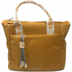 Bolso de Mano Mostaza con Borla y Cierre de Cremallera - Agatha Ruiz de la Prada