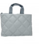 Bolso Acolchado Elegante Gris Oscuro - Agatha Ruiz de la Prada