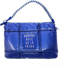 Bandolera Acolchada Efecto Satinado Azul Vibrante - Agatha Ruiz de la Prada