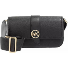 Elegante Bolso Michael Kors de Hombro Negro Greenwich Sling Xbody