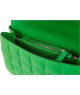 Bolsa de Hombro Verde con Cadena Metálica - Elegante y Práctica