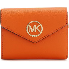 Cartera Trifold Greenwich de Michael Kors en Naranja Vibrante