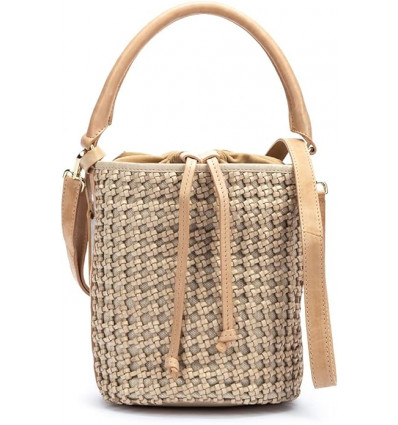 Bolso Pikolinos Miramar WHA Tejido Beige con Piel