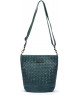 Bolso Pikolinos Faura WHA Trenzado Verde Oscuro