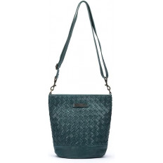 Bolso Pikolinos Faura WHA Trenzado Verde Oscuro