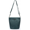 Bolso Pikolinos Faura WHA Trenzado Verde Oscuro