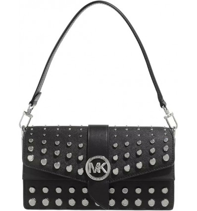 Bolso Michael Kors MD Conv Shoulder Negro - Atrevido y Elegante