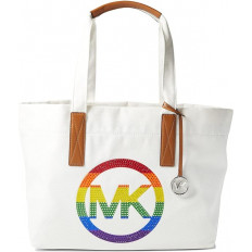 Michael Kors Large Tote Optic White - Diseño Alegre y Espacioso