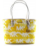 Michael Kors Jet Set Travel Medium - Bolso de Hombro Carryall en Tono Amarillo Vibrante