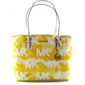 Michael Kors Jet Set Travel Medium - Bolso de Hombro Carryall en Tono Amarillo Vibrante