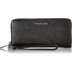 Michael Kors Pebbled - Elegante Muñequera Continental de Piel