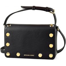 Bolso Holly de Michael Kors para Mujer en Negro con Detalles Dorados