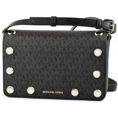 Bolso Michael Kors Holly con Logo - Elegancia Contemporánea en Negro