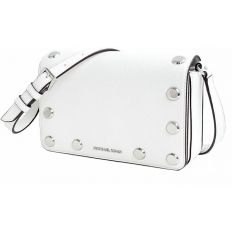 Bolso Holly Blanco de Michael Kors para Mujer - Detalles Metálicos