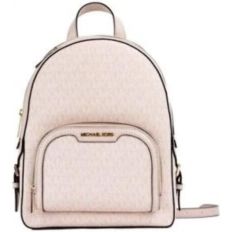 Mochila Abbey Jaycee Michael Kors - MK Signature Rosa